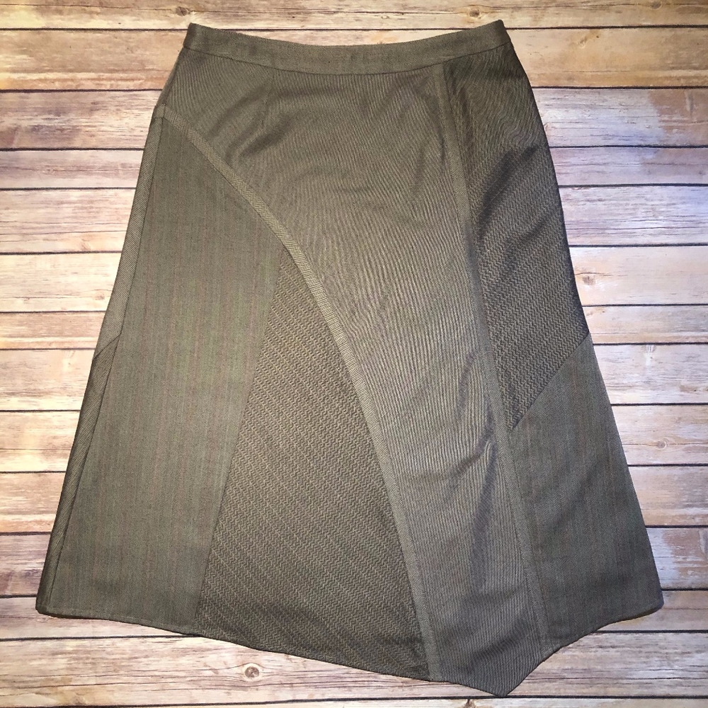 J. Jill Asymmetrical herringbone Skirt 12